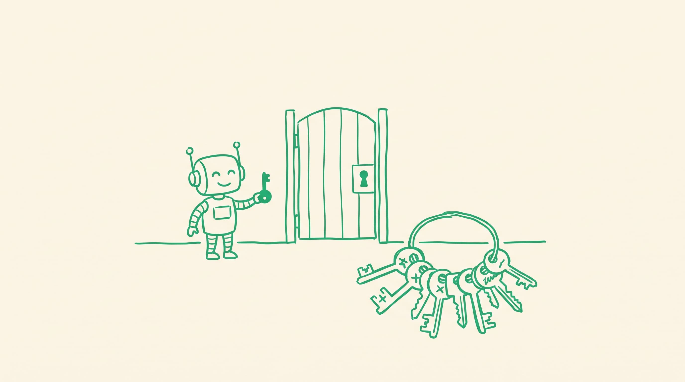 Illustration for Your Agent Doesn't Need OAuth. It Needs a Smaller Key
